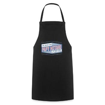 Moto Idée Cadeau pour Motard Citation Humour - Tablier de cuisine - noir - Devant - AI Model Male 185 dark (185cm)