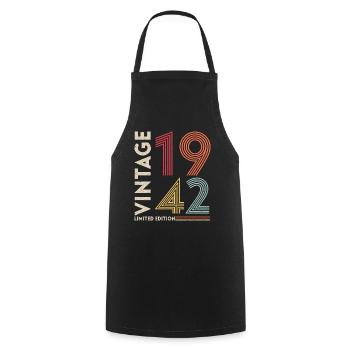 Millésime 1942 Edition limitée - Tablier de cuisine - noir - Devant - AI Model Male 185 dark (185cm)