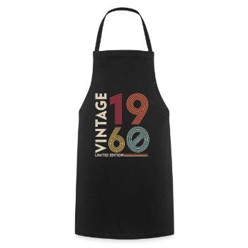 Millésime 1960 Edition limitée - Tablier de cuisine - noir - Devant - AI Model Male 185 dark (185cm)