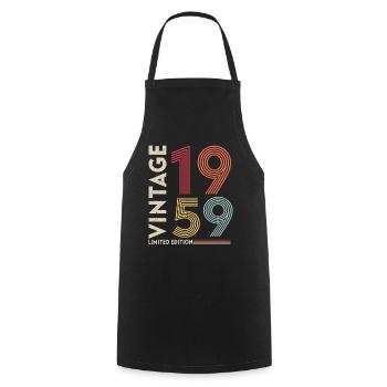 Millésime 1959 Edition limitée - Tablier de cuisine - noir - Devant - AI Model Male 185 dark (185cm)