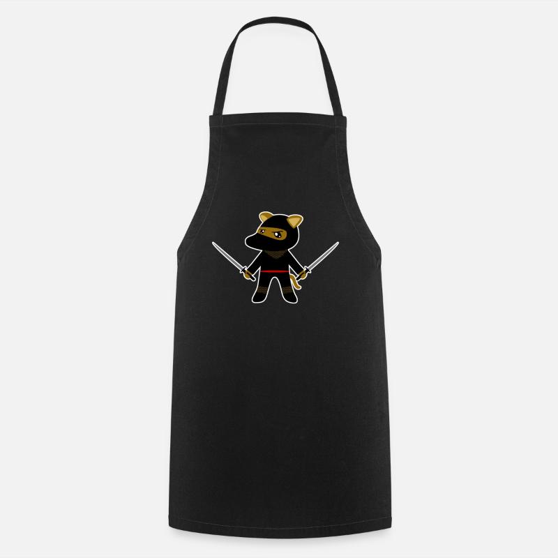 Ninja Chien Ninjas - Tablier de cuisine - noir