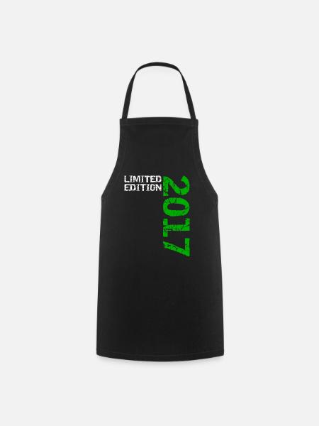 2017 Limited Edition Geburtstag Geschenk Deko - Kochschürze - Schwarz