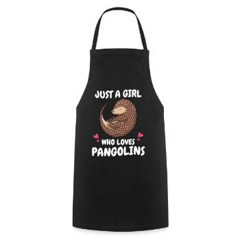Pangolin Animal Pangolins Endangered Ar - Cooking Apron - black - Front - AI Model Male 185 dark (185cm)