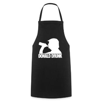 Beer drinking alcohol liquor - Cooking Apron - black - Front - AI Model Male 185 dark (185cm)