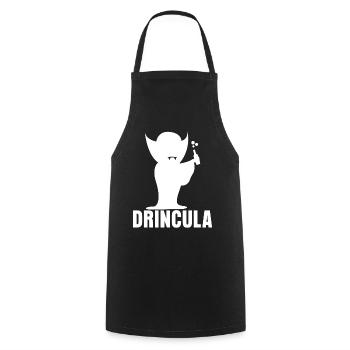 Beer Drinking Vampire Alcohol Schnapps - Cooking Apron - black - Front - AI Model Male 185 dark (185cm)