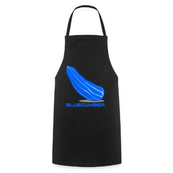 Blaue Gurke Bluecumber Gurken - Kochschürze - Schwarz - Vorne - AI Model Male 185 dark (185cm)