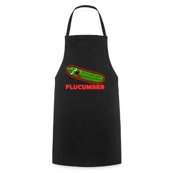 Kranke Gurke Flucumber Gurken - Kochschürze - Schwarz - Vorne - AI Model Male 185 dark (185cm)