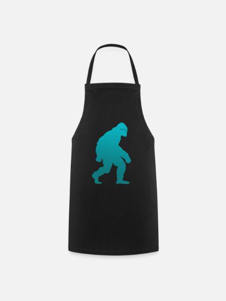 Bigfoot Sasquatch mit Sonnenbrille - Kochschürze - Schwarz