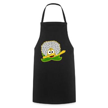 Corn Dab Dabbing Popcorn - Cooking Apron - black - Front - AI Model Male 185 dark (185cm)