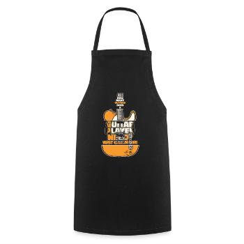 Guitar Guitarist Musician Acoustic Guitar Instruments - Cooking Apron - black - Front - AI Model Male 185 dark (185cm)