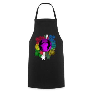 Boogie Woogie Retro Dancing Swing - Cooking Apron - black - Front - AI Model Male 185 dark (185cm)