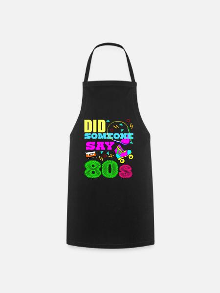 80er Disco 1980 Party 80s - Kochschürze - Schwarz