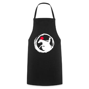 Reining Rider Riding Western Riding - Cooking Apron - black - Front - AI Model Male 185 dark (185cm)
