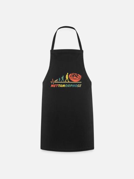Mettbrötchen Hackfleisch Mett - Kochschürze - Schwarz