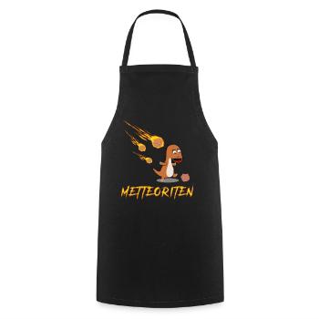 Mettbrötchen Hackfleisch Meteorit Mett - Kochschürze - Schwarz - Vorne - AI Model Male 185 dark (185cm)