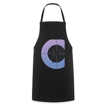 Sport shooter target Schützenkönig - Cooking Apron - black - Front - AI Model Male 185 dark (185cm)