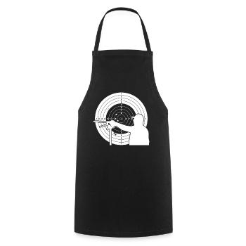 Schützenkönig Sport shooter target - Cooking Apron - black - Front - AI Model Male 185 dark (185cm)