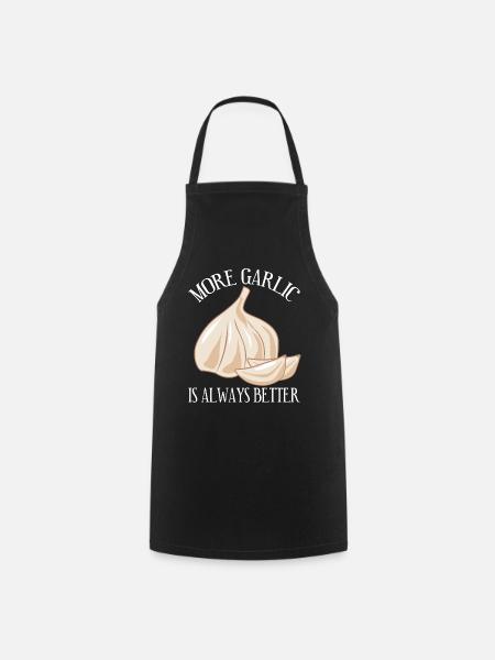 More Garlic - Kochschürze - Schwarz