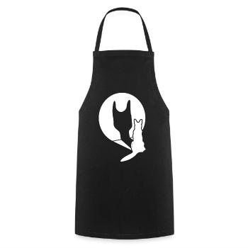 White Shepherd Dog Shade Shepherd Dogs - Cooking Apron - black - Front - AI Model Male 185 dark (185cm)