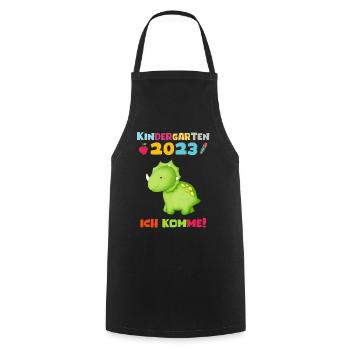 Kindergarten 2023 Ich Komme Jungen Kita Geschenk - Kochschürze - Schwarz - Vorne - AI Model Male 185 dark (185cm)