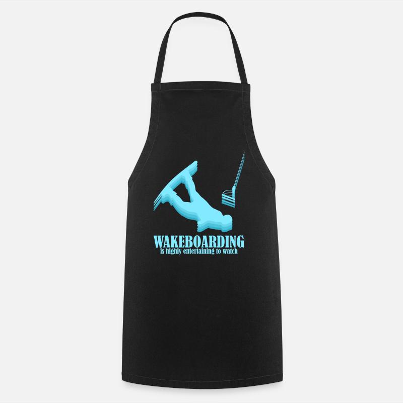 Wakeboarding Wakeboarder Wakeboard - Cooking Apron - black
