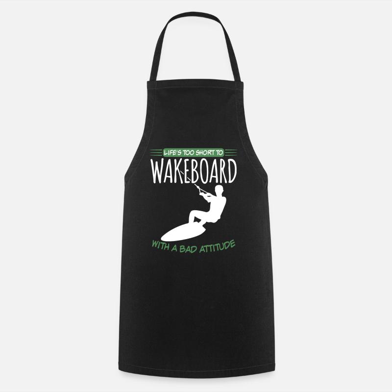 Wakeboarder Wakeboarding Wakeboard - Cooking Apron - black