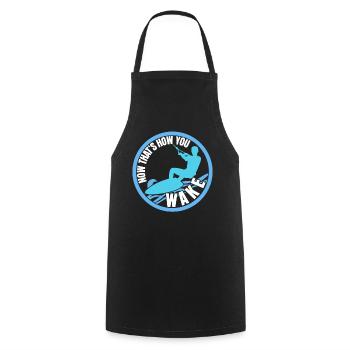 Wakeboard Saying Wakeboarder - Cooking Apron - black - Front - AI Model Male 185 dark (185cm)
