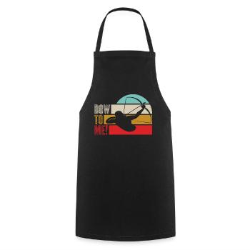 3D Archery Archer Archery - Cooking Apron - black - Front - AI Model Male 185 dark (185cm)