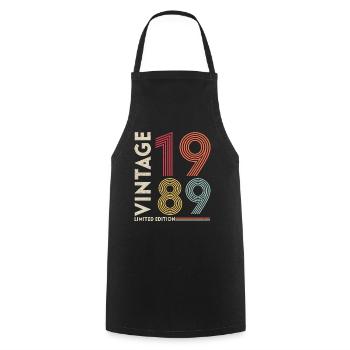 Legends were born in 1989 Birthday - Cooking Apron - black - Front - AI Model Male 185 dark (185cm)