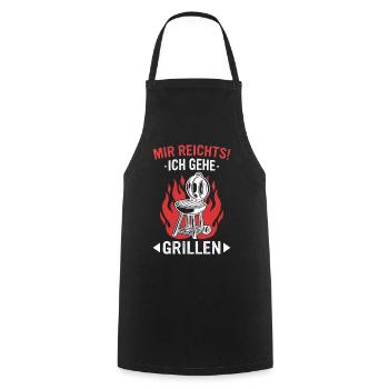 Grillen Grill BBQ Barbecue Grillschürze Griller - Kochschürze - Schwarz - Vorne - AI Model Male 185 dark (185cm)