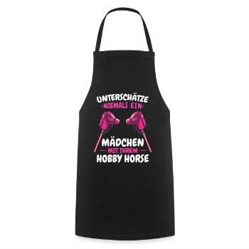 Hobby Horsing Steckenpferd Hobbyhorsing - Kochschürze - Schwarz - Vorne - AI Model Male 185 dark (185cm)