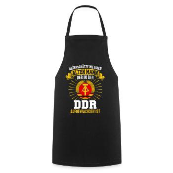 Ostdeutschland Osten Ossi DDR Heimat Ostblock - Kochschürze - Schwarz - Vorne - AI Model Male 185 dark (185cm)