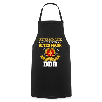 Ostdeutschland Osten Ossi DDR Heimat Ostblock - Kochschürze - Schwarz - Vorne - AI Model Male 185 dark (185cm)