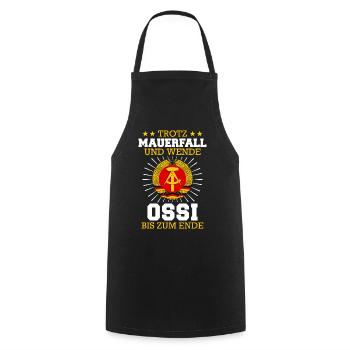 Ostdeutschland Osten Ossi DDR Heimat Ostblock - Kochschürze - Schwarz - Vorne - AI Model Male 185 dark (185cm)
