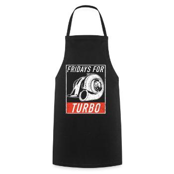 Turbolader Turbo Hubraum Motor Tuning Tuner - Kochschürze - Schwarz - Vorne - AI Model Male 185 dark (185cm)