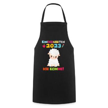 Kindergarten 2023 Ich Komme Jungen Kita Geschenk - Kochschürze - Schwarz - Vorne - AI Model Male 185 dark (185cm)