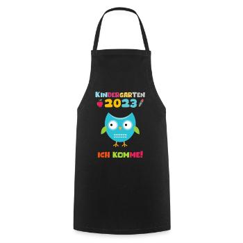 Kindergarten 2023 Ich Komme Jungen Kita Geschenk - Kochschürze - Schwarz - Vorne - AI Model Male 185 dark (185cm)
