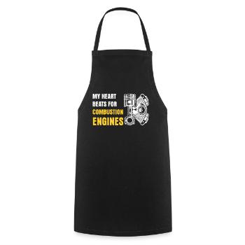 Mechanic Tuner Gasoline Diesel Tuning - Cooking Apron - black - Front - AI Model Male 185 dark (185cm)