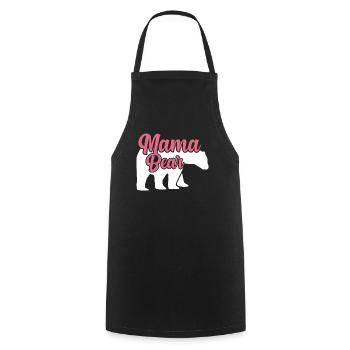 Mama Bär Baer Mama T-Shirt - Kochschürze - Schwarz - Vorne - AI Model Male 185 dark (185cm)