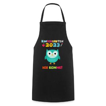Kindergarten 2023 Ich Komme Jungen Kita Geschenk - Kochschürze - Schwarz - Vorne - AI Model Male 185 dark (185cm)