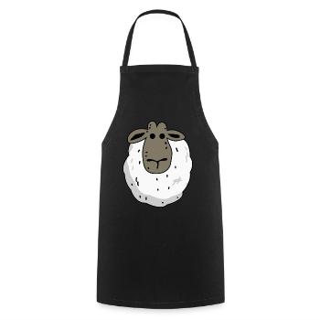 Sheep Sheep Funny Sheep - Cooking Apron - black - Front - AI Model Male 185 dark (185cm)