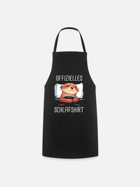Otter Seeotter - Kochschürze - Schwarz