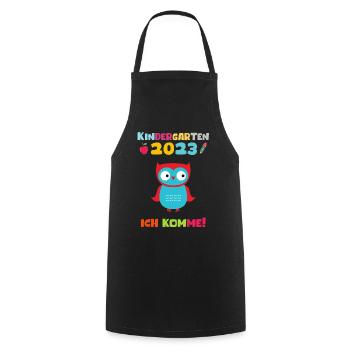 Kindergarten 2023 Ich Komme Jungen Kita Geschenk - Kochschürze - Schwarz - Vorne - AI Model Male 185 dark (185cm)