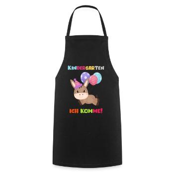 Kindergarten 2023 Ich Komme Mädchen Kita Geschenk - Kochschürze - Schwarz - Vorne - AI Model Male 185 dark (185cm)