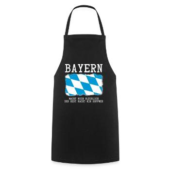 Bayern Spruch - Kochschürze - Schwarz - Vorne - AI Model Male 185 dark (185cm)