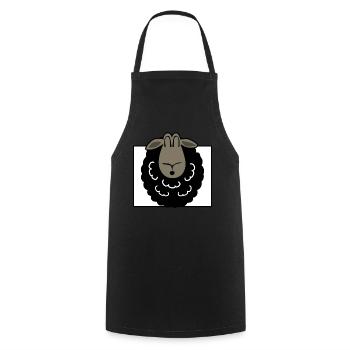 Black sheep - Cooking Apron - black - Front - AI Model Male 185 dark (185cm)