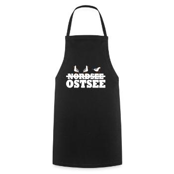 Ostseeküste Möwen Ostsee - Kochschürze - Schwarz - Vorne - AI Model Male 185 dark (185cm)