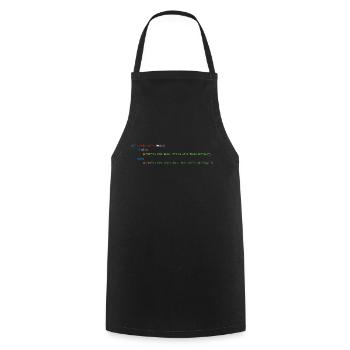 Programmierer Informatiker Nerd Softwareingenieur - Kochschürze - Schwarz - Vorne - AI Model Male 185 dark (185cm)