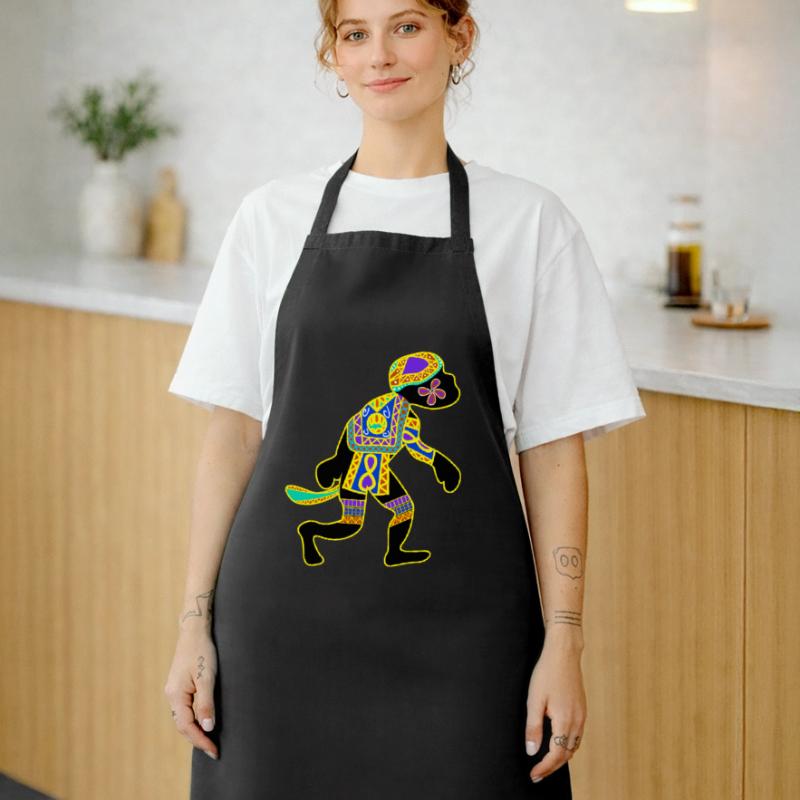 Monkey with patterns Monkey Cooking Apron