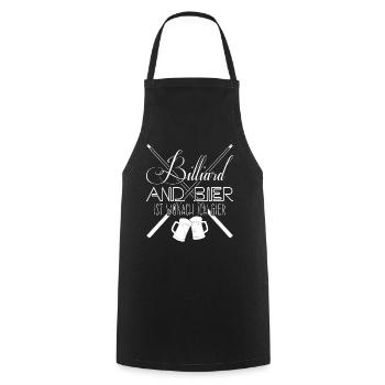 Billard Bier Poolbillard Snooker - Kochschürze - Schwarz - Vorne - AI Model Male 185 dark (185cm)